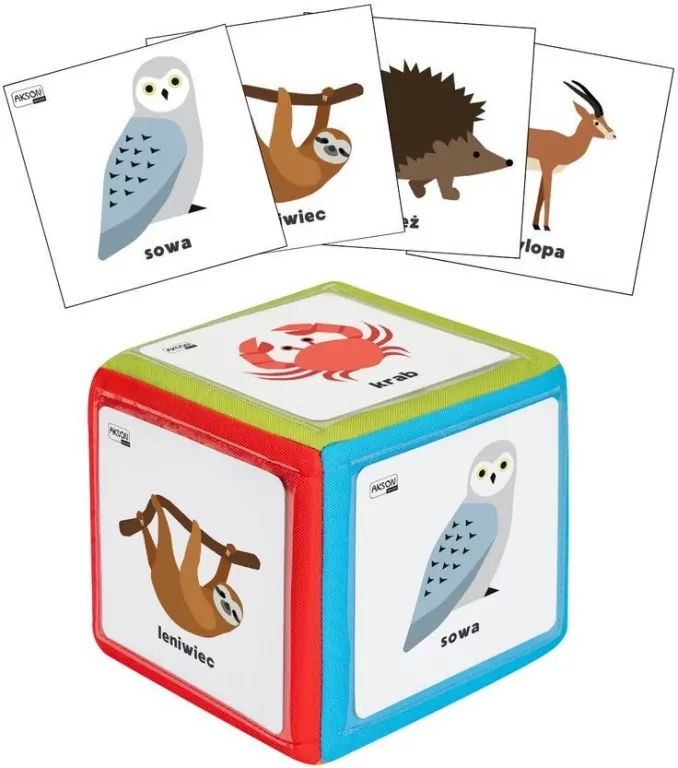 Zestaw kostka edukacyjna z kieszeniami + 78 kart - tantis.pl