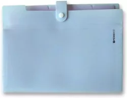 Teczka z przegródkami A4 niebieska