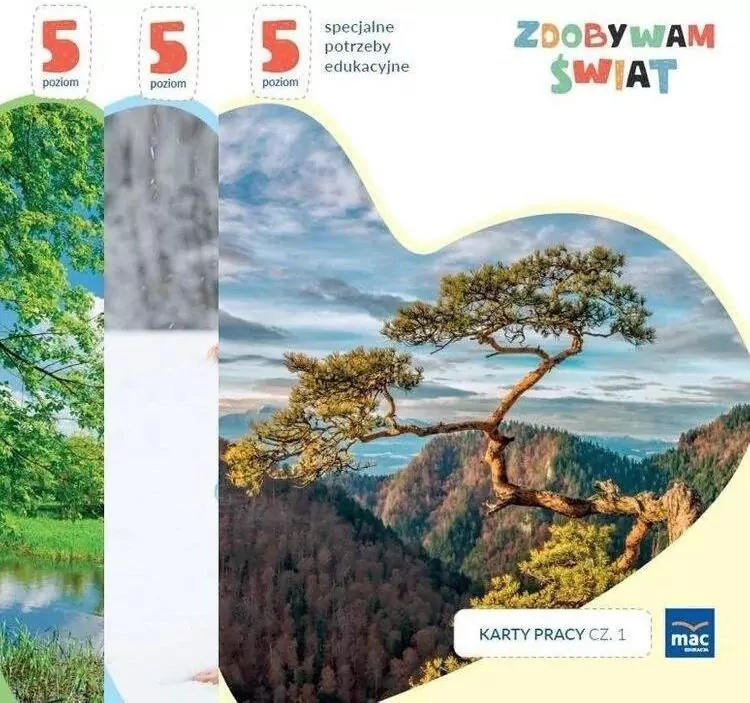 Zdobywam świat. Karty pracy cz.1-3 Poziom 5 - tantis.pl