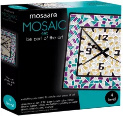 Zestaw kreatywny. Mozaika. Kwadratowy zegar