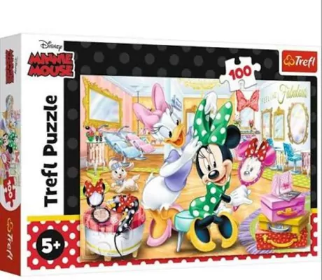 Puzzle 100. Minnie w salonie kosmetycznym