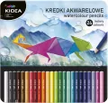 Kredki akwarelowe w pudełku 24 kolory KIDEA - tantis.pl