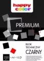 Blok techniczny czarny A4/10K. Premium Happy Color - tantis.pl