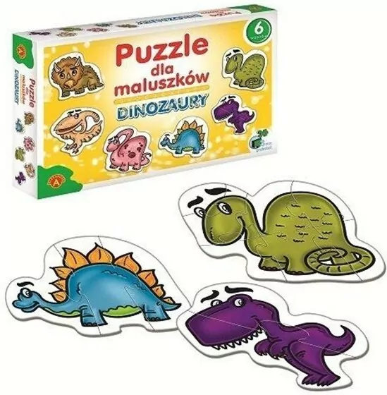 Dinozaury. Puzzle dla maluszków. - tantis.pl