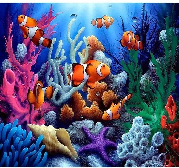 Mozaika diamentowa 5D - Rafa 40x30cm - tantis.pl