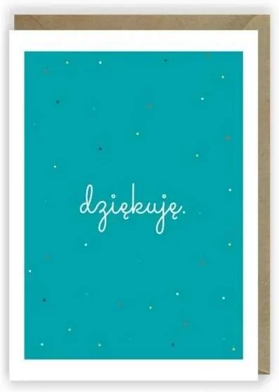 Kartka okolicznościowa. Dziękuję. K002 - tantis.pl