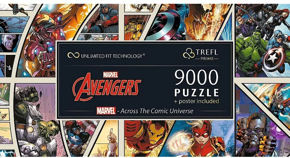 Puzzle 9000. UFT Marvel. Across The Comic Universe - tantis.pl