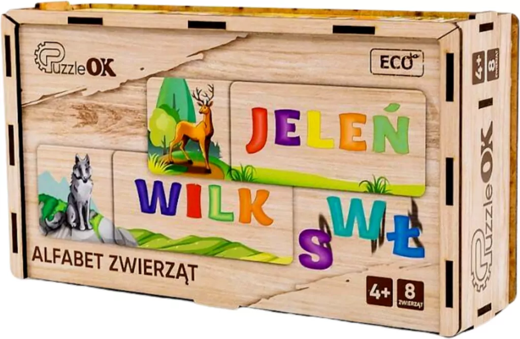 Puzzle alfabet zwierząt - tantis.pl