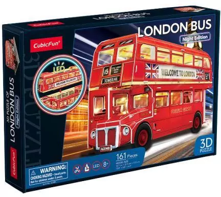 Puzzle 3D. Londyński autobus - tantis.pl