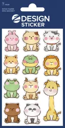 Naklejki błyszczące - zwierzęta