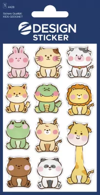 Naklejki błyszczące - zwierzęta