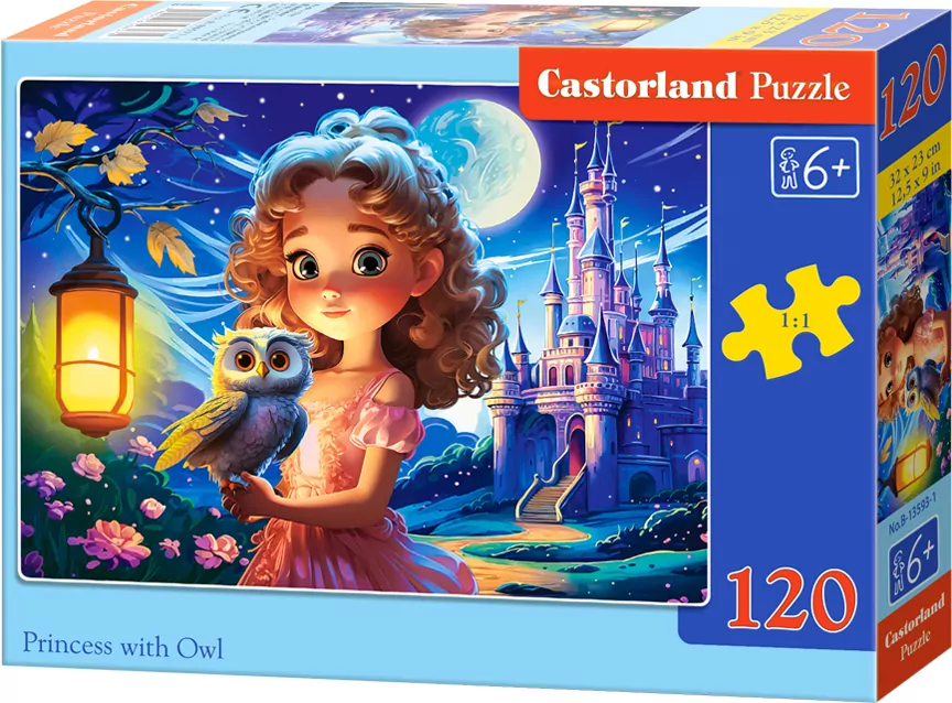 Castor. Puzzle 120. Princess with Owl - tantis.pl