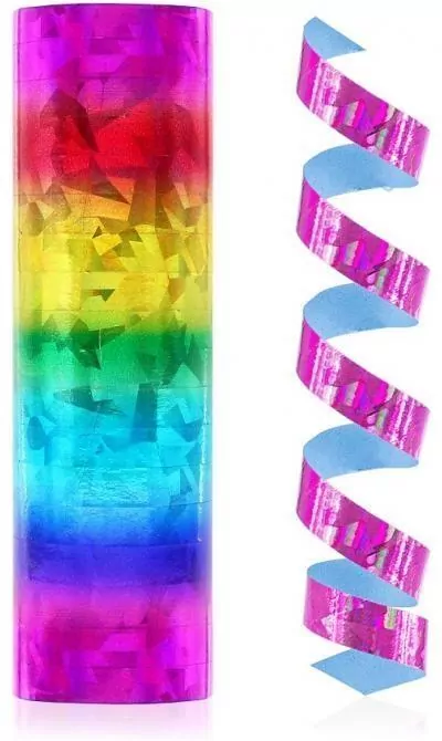 Serpentyna holograficzna tęczowa 4 m - tantis.pl