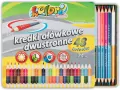 Kredki Premium Kolori dwustronne, 48 kolorów - tantis.pl