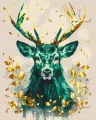Malowanie po numerach BRUSHME 40x50 cm Gold Szmaragdowa Korona Lasu - tantis.pl