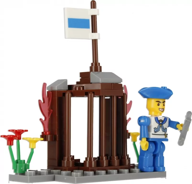Klocki konstrukcyjne 59 elementów Pirat 525229 - tantis.pl