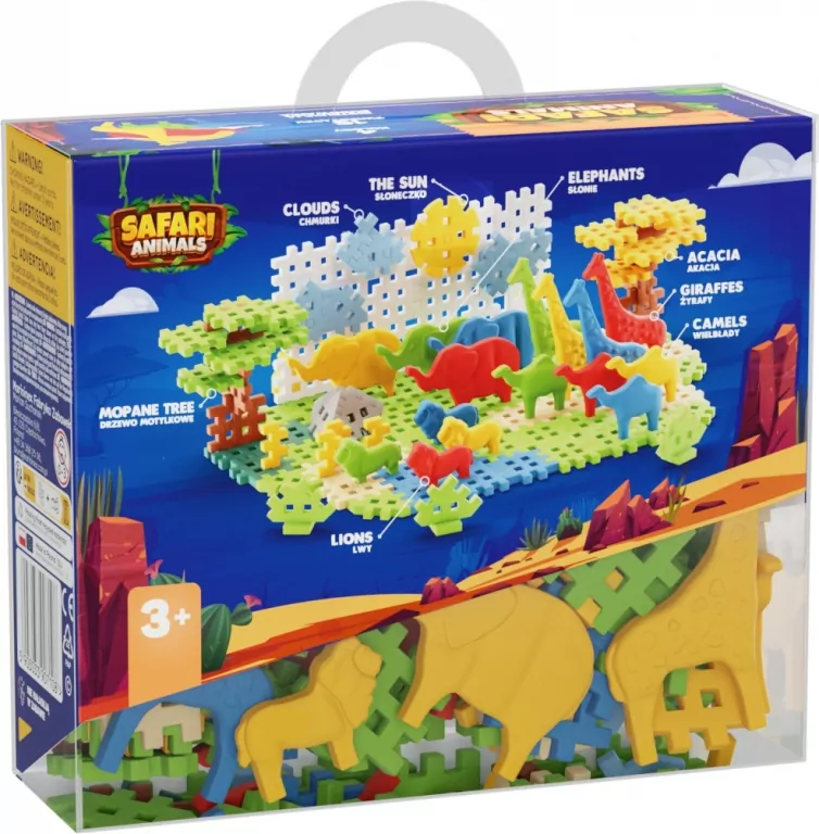 Mini Waffle 100el Animals Safari - tantis.pl