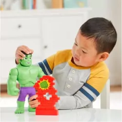 Figurka SPIDER-MAN Spidey i super kumple Power Smash Hulk