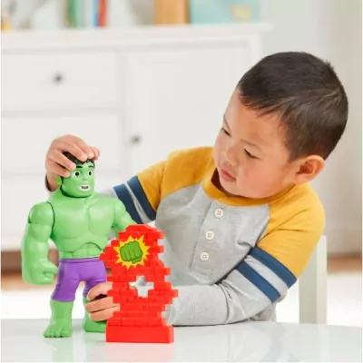 Figurka SPIDER-MAN Spidey i super kumple Power Smash Hulk