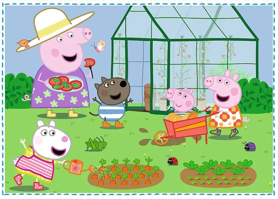 Wspomnienia z wakacji. Peppa Pig. Puzzle 4w1. - tantis.pl