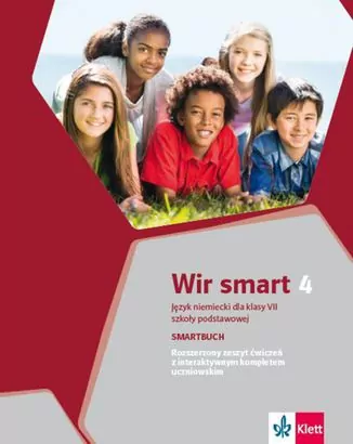 Wir smart 4. Rozszerzony zeszyt ćwiczeń. Smartbuch. Język niemiecki dla klasy 7 szkoły podstawowej - tantis.pl