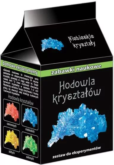 Zabawki naukowe. Hodowla kryształów. Niebieskie - tantis.pl