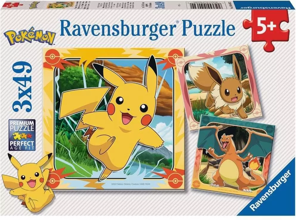 Puzzle 3x49 Pokemon - tantis.pl