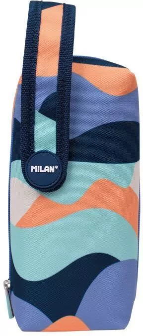 Multipiórnik owalny z 4 piórnikami Milan, niebieski - tantis.pl
