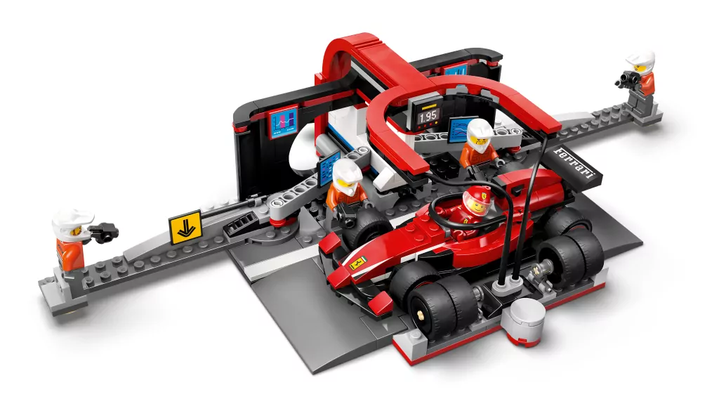 LEGO® F1® Pit stop i mechanicy z bolidem Ferrari 60443 - tantis.pl