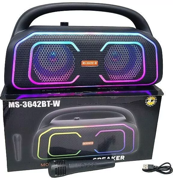 Głośnik Bluetooth z mikrofonem karaoke USB - tantis.pl