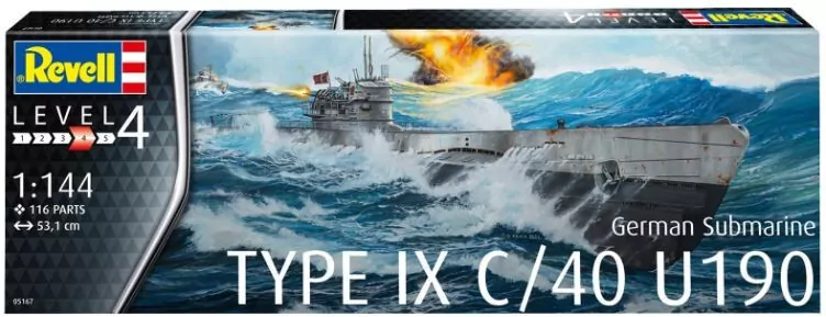 German Submarine Type IX C/40 U190 - tantis.pl