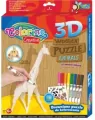 Puzzle drewniane do kolorowania 3D żyrafa - tantis.pl