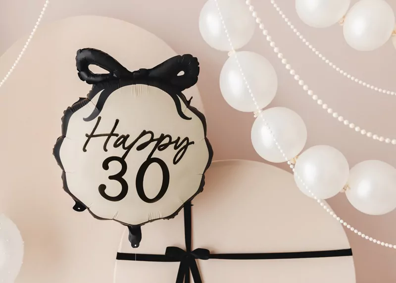 Balon foliowy pastylka Happy 30 47,5x45cm - tantis.pl