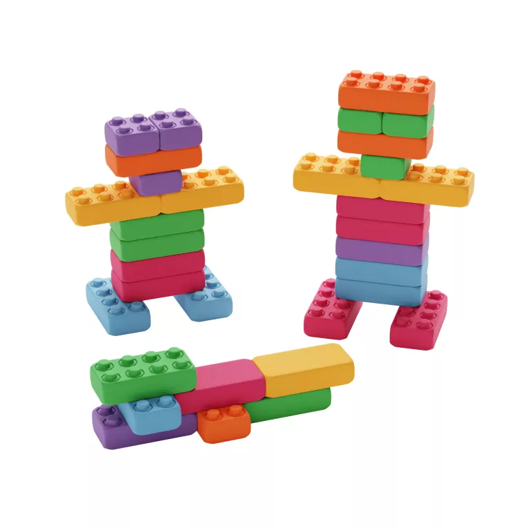 Klocki Budowlane Cegły 33 Pastel - tantis.pl
