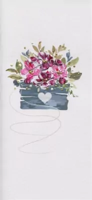 Karnet. Kwiaty. Kwiaty w doniczce