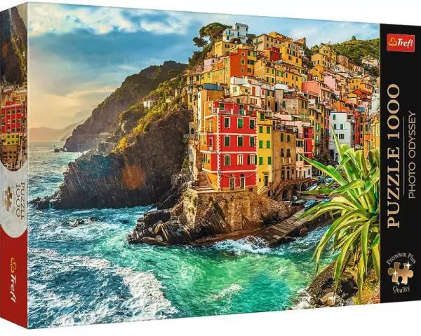 Puzzle 1000. Miasteczko Riomaggiore, Włochy. 10855 - tantis.pl