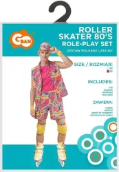Strój dla dorosłych Rolkarz Lata 80' rozm. 56
