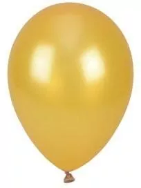 Balony 25cm. Metalizowane złote - tantis.pl