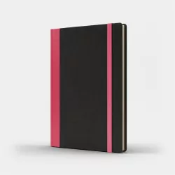 Notatnik B5. Kratka. Czarny/różowy