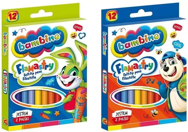 Flamastry 12 kolorów - tantis.pl