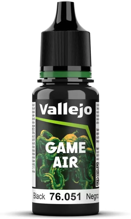 Vallejo: 76.051 - Game Air - Black (18 ml) - tantis.pl