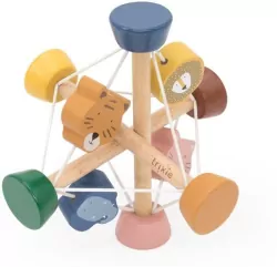 Piłka edukacyjna drewniana