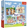 Trefl. Puzzle 4w1. Bluey i jego świat - tantis.pl