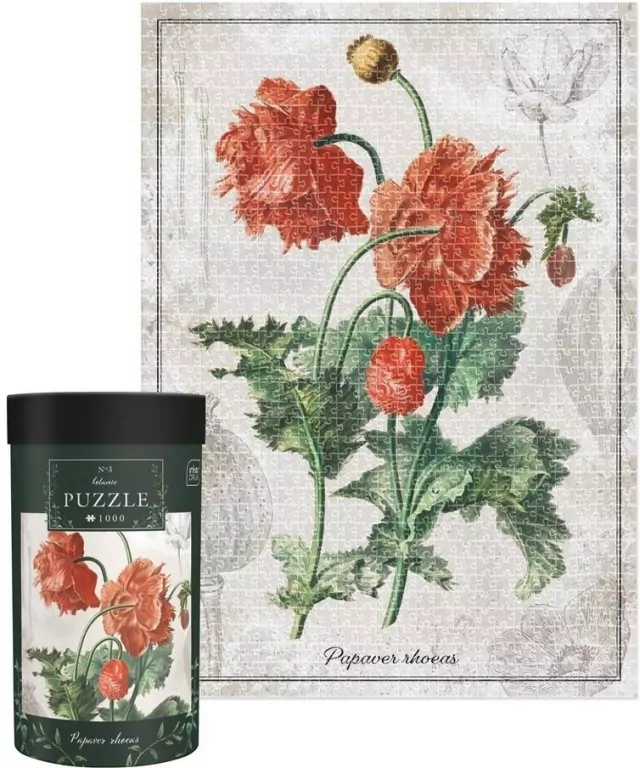 Puzzle 1000 Botanic Poppy - tantis.pl