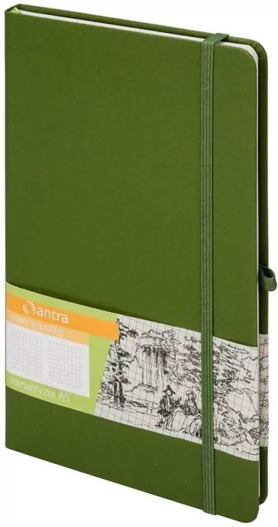 Antra. Notes A5 Kratka Romantyzm Khaki - tantis.pl