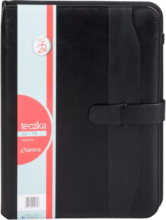 Teczka A4 718 czarna ANTRA - tantis.pl