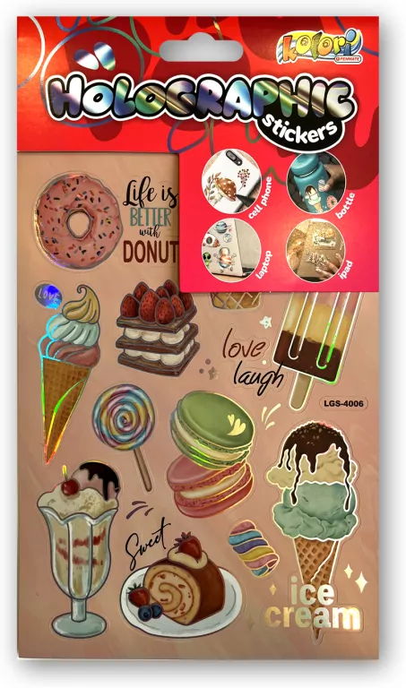 Naklejki holographic sweets PENMATE - tantis.pl