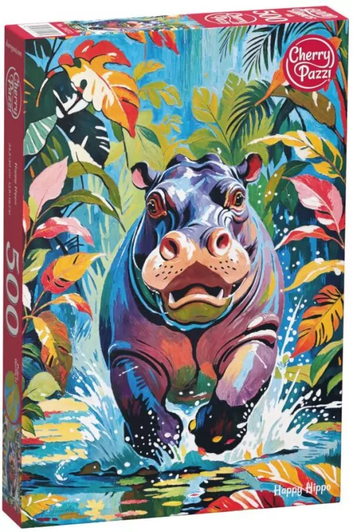 Puzzle 500 CherryPazzi Happy Hippo 20272 - tantis.pl