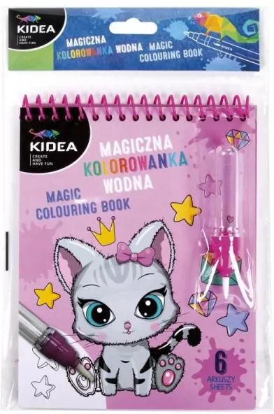 Magiczna kolorowanka wodna. Kotki - tantis.pl