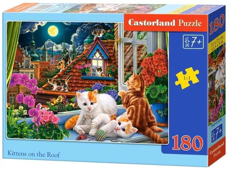 Puzzle 180 Kittens on the Roof CASTOR - tantis.pl
